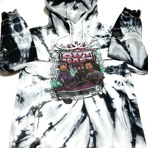 Oukast Tie Dye Hoodie Mens Size Small Graphic Cotton Drawstring Pullover
